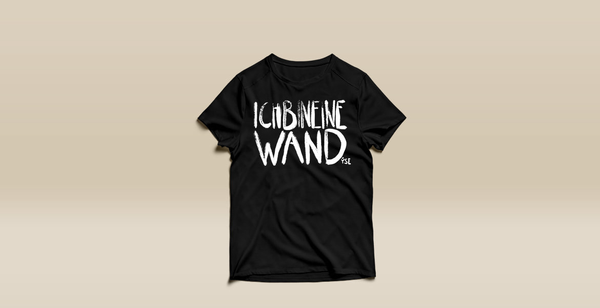 Ich bin eine Wand, black